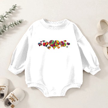 Discover DANCING HEARTS Multi Colored Baby Romper Sweatshirts