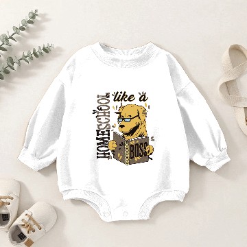 Discover Homeschool like a Chief Student Gift Baby Romper Sweatshirts