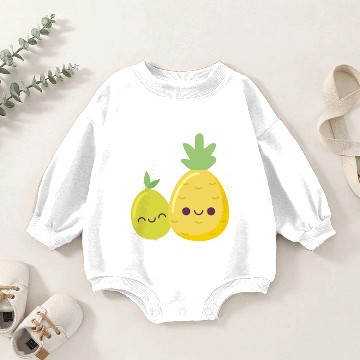 Discover Pineapple And Lemon Baby Romper Sweatshirts