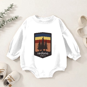 Discover Sedona, Arizonna Patch Logo Apparel Baby Romper Sweatshirts