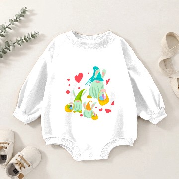 Discover Easter Gnomes Baby Romper Sweatshirts