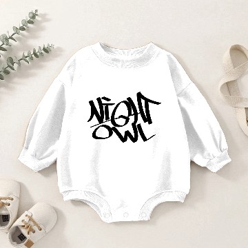 Discover Night Owl Baby Romper Sweatshirts
