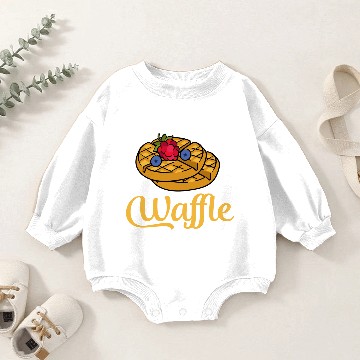 Discover Waffle Day Baby Romper Sweatshirts