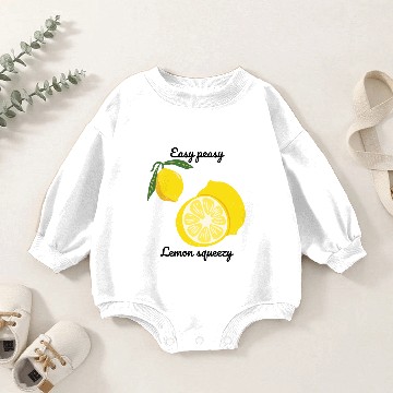 Discover Easy Peasy Lemon Squeezy Baby Romper Sweatshirts