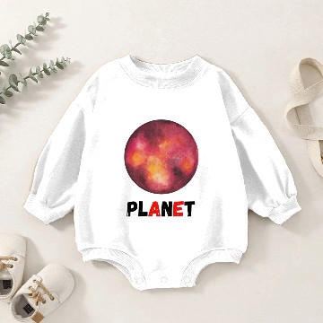 Discover Black and Red Ball Basketball Logo Baby Romper Sweatshirts