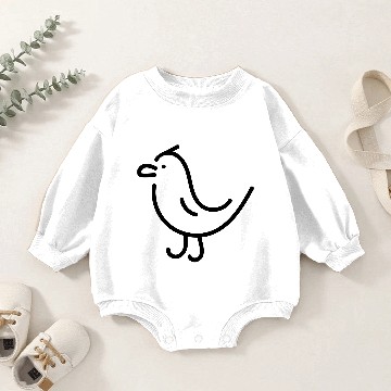 Discover Seagull line art Baby Romper Sweatshirts