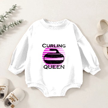 Discover curling queen Baby Romper Sweatshirts
