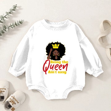 Discover Being The Queen Ain't Easy Black Queen Baby Romper Sweatshirts