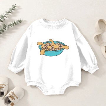 Discover Breakfast cereal Baby Romper Sweatshirts