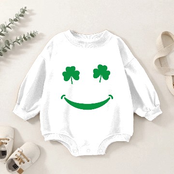 Discover Lucky, st patricks day Baby Romper Sweatshirts