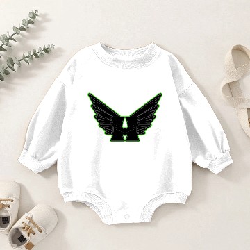 Discover Alien Hawk Logo Baby Romper Sweatshirts