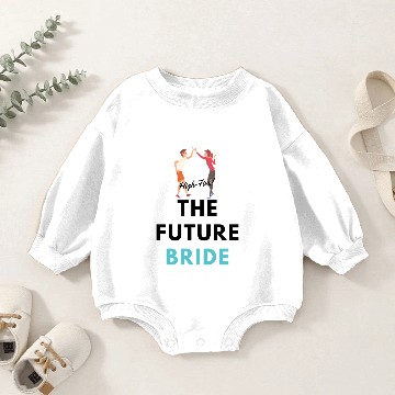 Discover 67281 2 1High Five, The Future Bride! Future Mrs Baby Romper Sweatshirts