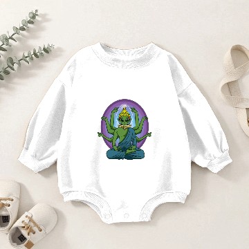 Discover Alien Alien Buddha Baby Romper Sweatshirts
