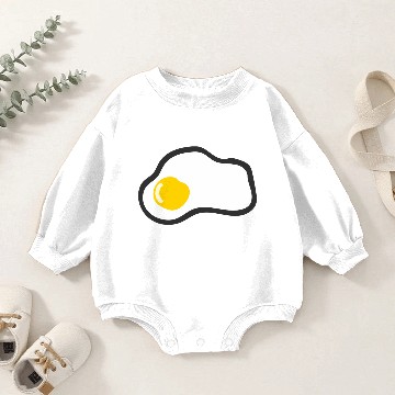 Discover fried egg Baby Romper Sweatshirts