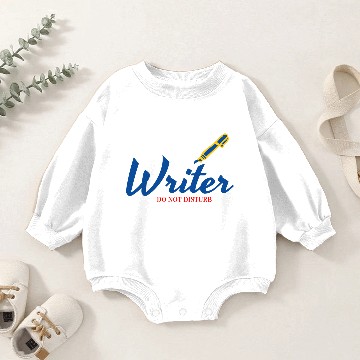 Discover Writer Do Not Disturb Baby Romper Sweatshirts