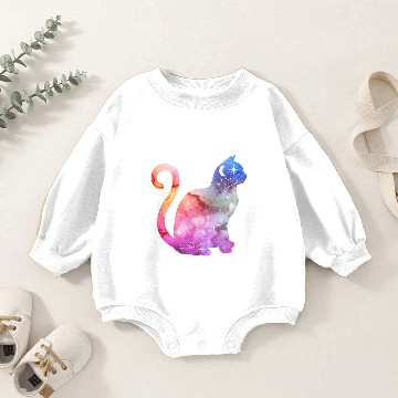 Discover Galaxy Cat Baby Romper Sweatshirts
