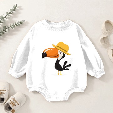 Discover Toucan Ornithologist Bird Watcher Exotic Birds Baby Romper Sweatshirts