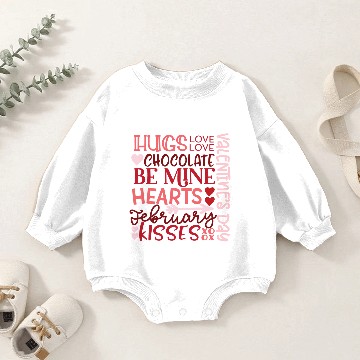 Discover Valentine s Day Subway Art Baby Romper Sweatshirts