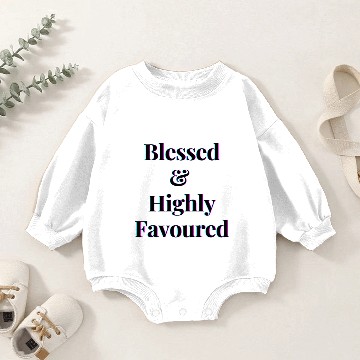 Discover Blessed highly favoured Baby Romper Sweatshirts