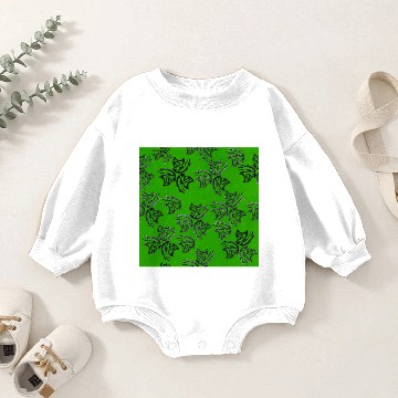 Discover HellCat Pattern Green Baby Romper Sweatshirts