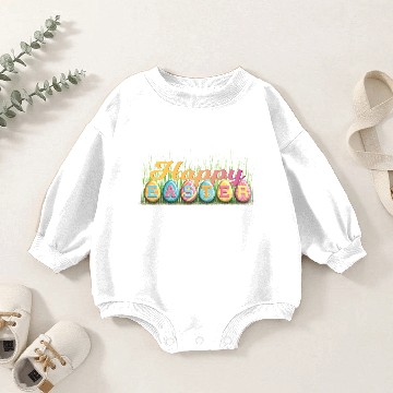 Discover Happy Easter Egg Baby Romper Sweatshirts
