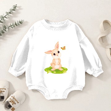 Discover Children's Easter Baby Romper Sweatshirts With Cute Easter Bunnies