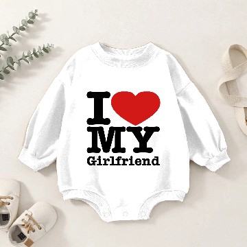 Discover I Love My Girlfriend Baby Romper Sweatshirts