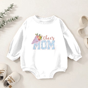 Discover Softball Cheer Mom Baby Romper Sweatshirts