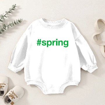 Discover SPRING Hashtag Baby Romper Sweatshirts