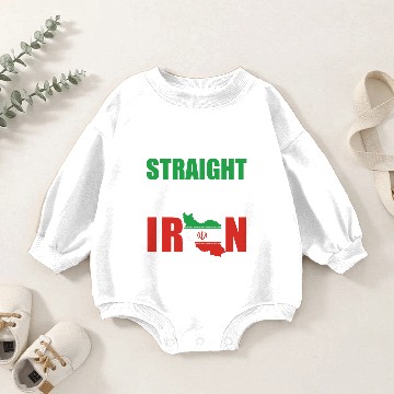 Discover Straight Outta Iran Baby Romper Sweatshirts