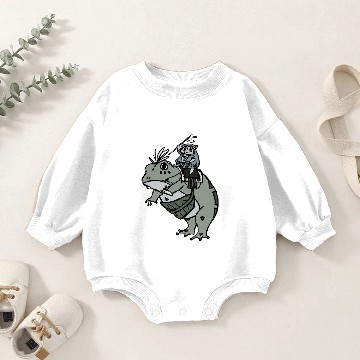 Discover Frog warrior cat Baby Romper Sweatshirts
