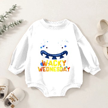 Discover Wacky Wednesday Baby Romper Sweatshirts Clothes for mismatch day