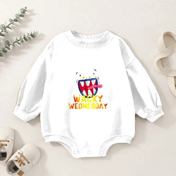 Discover Wacky Wednesday Baby Romper Sweatshirts Clothes for mismatch day