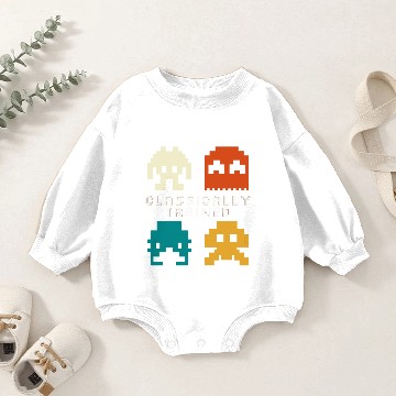 Discover Classically Trained Vintage Retro Gaming Baby Romper Sweatshirts