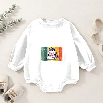 Discover LITTLE SISTER Baby Unicorn Baby Romper Sweatshirts