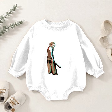 Discover Monkey Silverback - Gorilla monkey face flogger Baby Romper Sweatshirts
