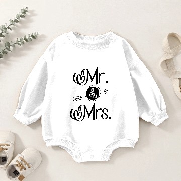 Discover Mr and Mrs Baby Romper Sweatshirts