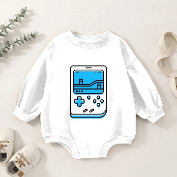 Discover Retro Gameboy Baby Romper Sweatshirts