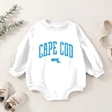 Discover Cape Cod Massachusetts Vintage City Baby Romper Sweatshirts