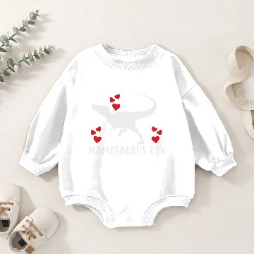 Discover Mamasaurus Rex Baby Romper Sweatshirts