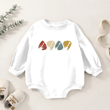 Discover Guitar Picks Retro Vintage Baby Romper Sweatshirts