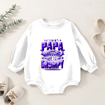 Discover PAPA GRUMPY Baby Romper Sweatshirts