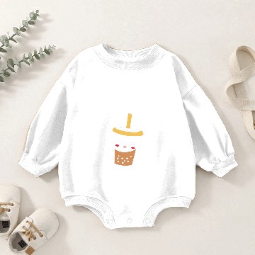 Discover Boba Tea But First Bubble Tea Baby Romper Sweatshirts