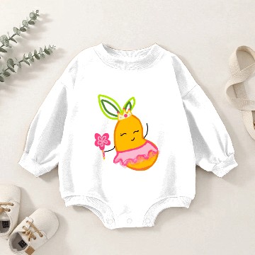 Discover Ballerina Mango Baby Romper Sweatshirts