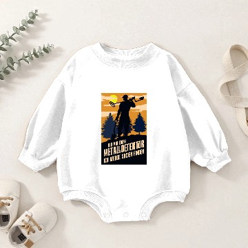 Discover Gib mir einen Metalldetektor Ich werde Baby Romper Sweatshirts