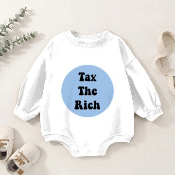 Discover tax the rich circle design Baby Romper Sweatshirts