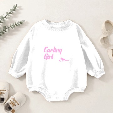 Discover curling girl Baby Romper Sweatshirts