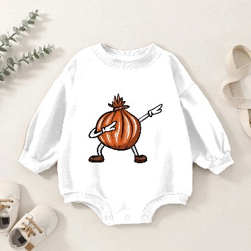 Discover Dabbing Onion Baby Romper Sweatshirts