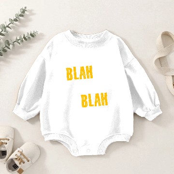 Discover Blah Blah Blah Baby Romper Sweatshirts