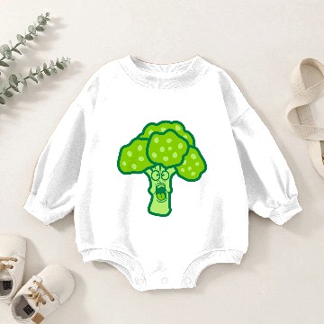 Discover Afraid frightened broccoli Baby Romper Sweatshirts
